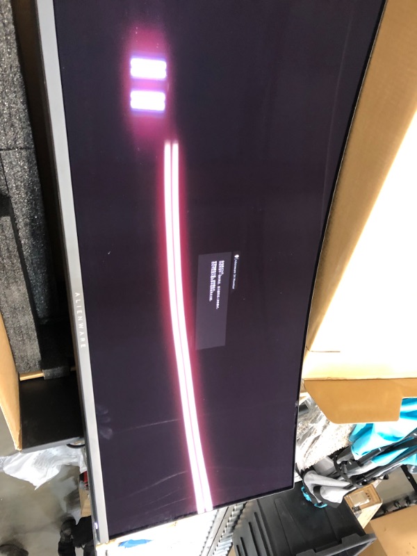 Photo 4 of Alienware 34 Inch Curved PC Gaming Monitor, 3440 x 1440p Resolution, Quantum Dot OLED 175Hz, 1800R Curvature, True 1ms GTG, 1,000,000:1 Contrast Ratio, 1.07 Billion Colors, AW3423DW - Lunar Light
