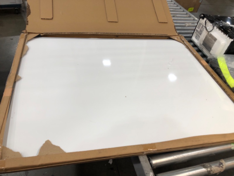 Photo 2 of BENT FRAME***Amazon Basics Magnetic Dry Erase White Board, 35 x 47-Inch Whiteboard - Silver Aluminum Frame 35" x 47" Magnetic, Aluminum Frame