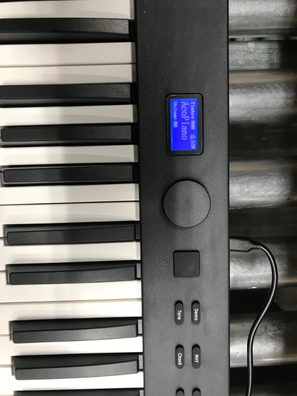 Photo 2 of *Tested* KONIX Folding Piano Keyboard 88 Key Full Size Semi-Weighted Portable Keyboard Piano, Bluetooth Electric Piano with Sheet Music Stand, Sustain Pedal and Piano Bag