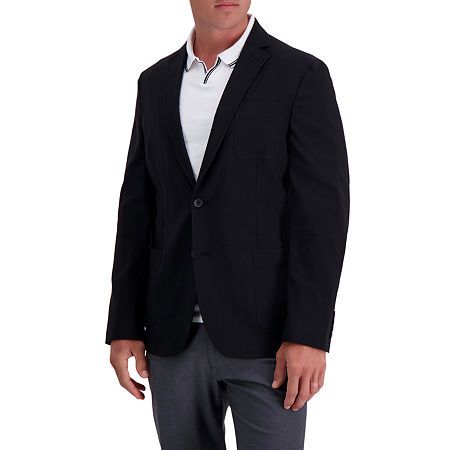 Photo 1 of Haggar Mens Smart Wash Highland Tailored Sport Coat, L (44-46) Regular, Black
