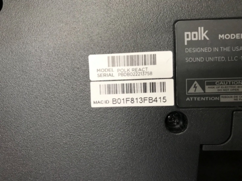 Photo 4 of Polk Audio React Sound Bar, Dolby & DTS Virtual Surround Sound, Next Gen Alexa Voice Engine with Calling & Messaging Built-in, Expandable to 5.1 with Matching React Subwoofer & SR2 Surround Speakers Soundbar