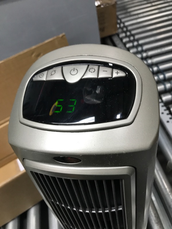 Photo 3 of Lasko 1500W Digital Ceramic Space Heater with Remote, 755320, Silver