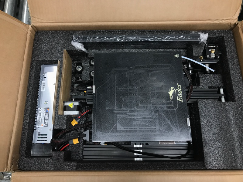 Photo 2 of Creality Ender 3 Neo 3d printer Upgraded version of ender 3 with Automatic leveling CR-touch Silent Mainboard and Carborundum build surface resume printing...
