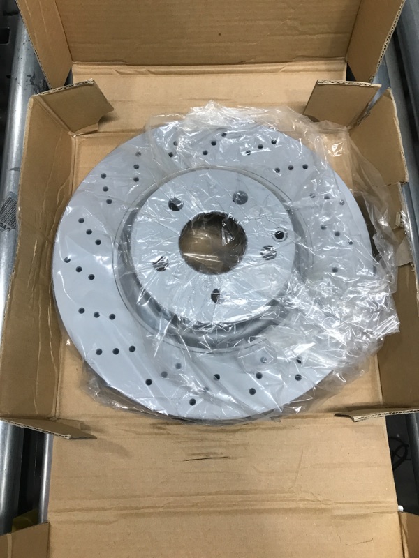 Photo 2 of Front Dynamic Friction Company Disc Brake Rotor 620-63079 (1) Silver