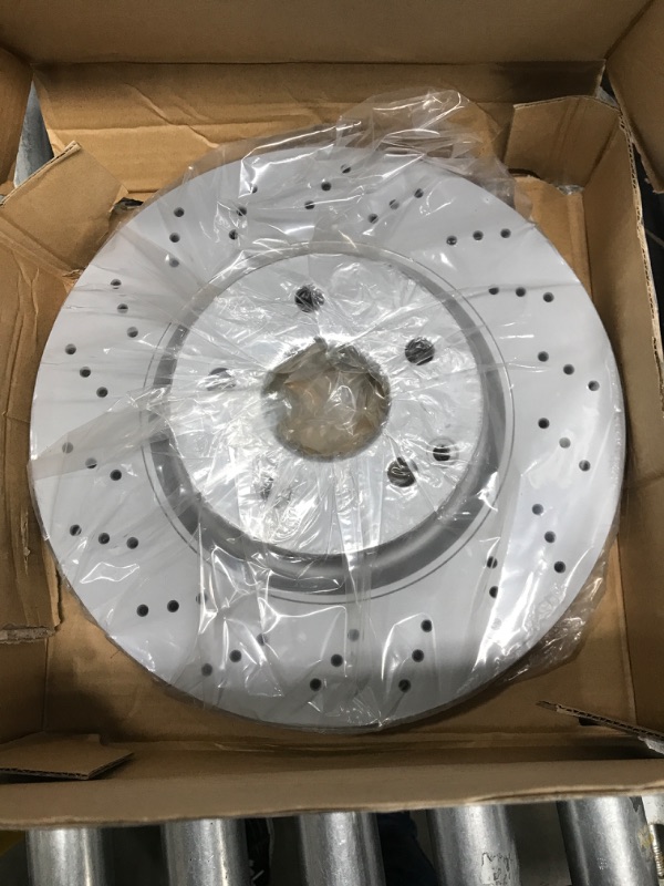 Photo 2 of Front Dynamic Friction Company Disc Brake Rotor 620-63079 (1) Silver