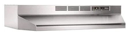 Photo 1 of **DENTS**
Broan-NuTone 413004 Non-Ducted Ductless Range Hood with Lights Exhaust Fan for Under Cabinet, 30-Inch, Stainless Steel
