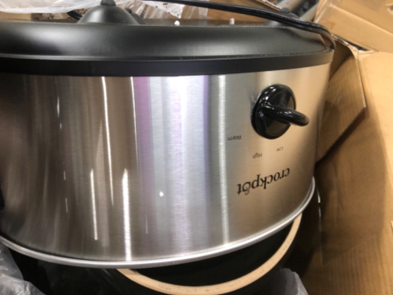 Photo 1 of **PARTS ONLY!! Crock-Pot 7qt Manual Slow Cooker - Silver SCV700-SS