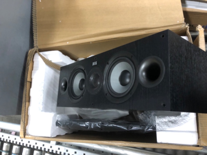 Photo 3 of ****ONE SPEAKER MISSING***
ELAC Debut 2.0 B5.Bookshelf Speakers, Black (Pair) & Debut 2.0 C5.2 Center Speaker, Black Speakers + C5.2 Center Speaker