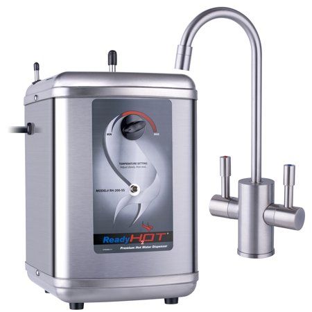 Photo 1 of ***heavy use***
Ready Hot 200 Instant Hot Water Tank, 2-Handle Brushed Nickel Faucet
