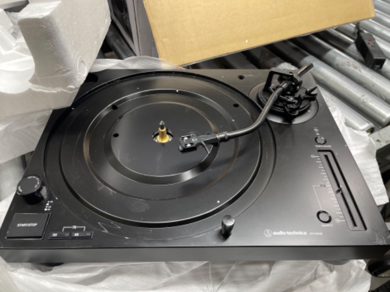 Photo 5 of Audio-Technica AT-LP120XUSB-BK Direct-Drive Turntable (Analog & USB), Fully Manual, Hi-Fi, 3 Speed, Convert Vinyl to Digital, Anti-Skate and Variable Pitch Control Black