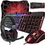 Photo 1 of Gaming Keyboard and Mouse and Mouse pad and Gaming Headset, Wired LED RGB Backlight Bundle for PC Gamers and Xbox and PS4 Users - 4 in 1 Edition Hornet RX-250
