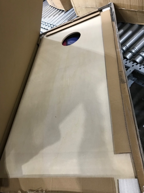Photo 3 of GoSports Solid Wood Premium Cornhole Set - Choose Between 4feet x 2feet or 3feet x 2feet Game Boards, Includes Set of 8 Corn Hole Toss Bags Regulation Size (4ft x 2ft) Cornhole Set