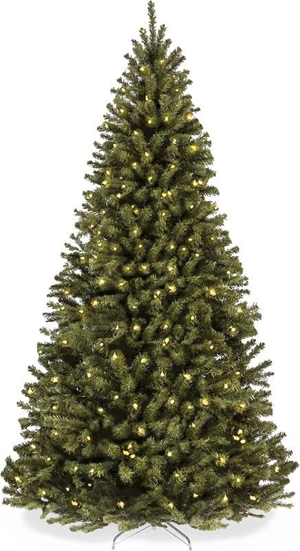 Photo 1 of Best Choice Products 6ft Pre-Lit Spruce Artificial Holiday Christmas Tree for Home, Office, Party Decoration w/ 250 Incandescent Lights, 798 Branch Tips,...
