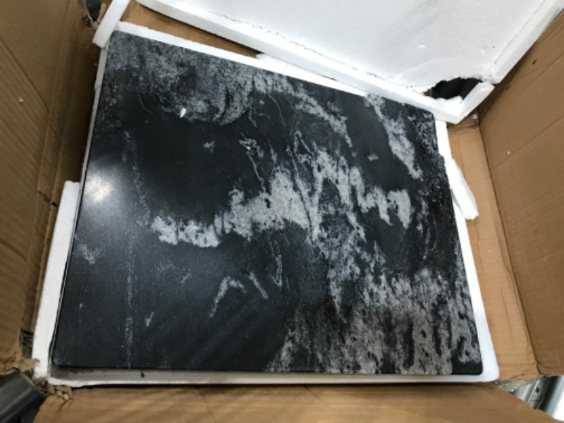 Photo 5 of black and white marble tile