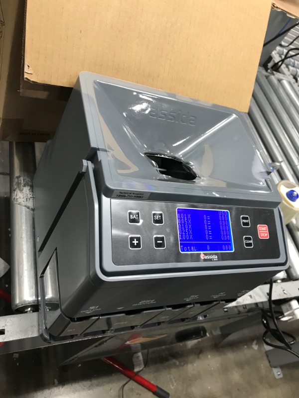 Photo 1 of Cassida C300 Professional USD Coin Counter, Sorter and Wrapper/Roller | 35% Faster Wrapping Coins with Quickload Technology | 300 Coins/Minute | Printing-Compatible | Includes 5 Wrapper Sets