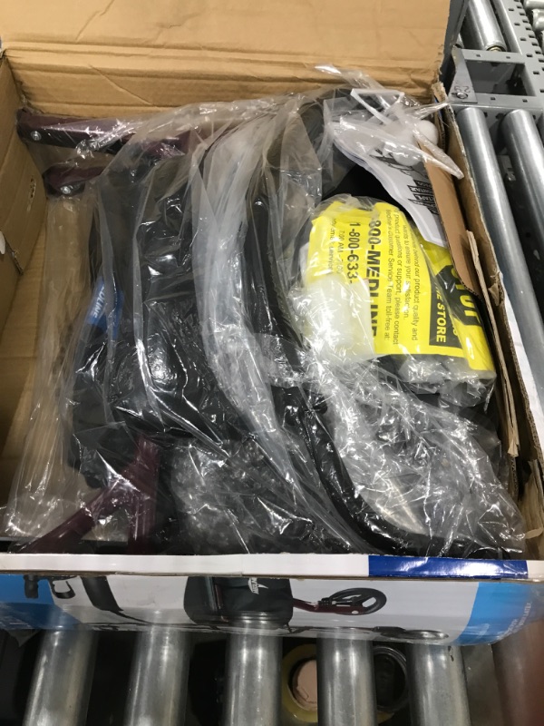 Photo 2 of *** NEW *** **** ASSEMBLY REQUIRED ****
Medline Steel Rollator Walker Burgundy 350 lbs Capacity