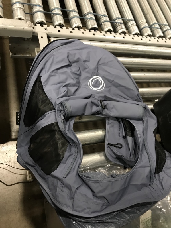 Photo 2 of Bugaboo Breezy Sun Canopy, Extendable for Extra Coverage and Optimal Sun Protection, Water Repellent, Compatible with Fox/Cameleon 3/Lynx Strollers (Seaside Blue)
