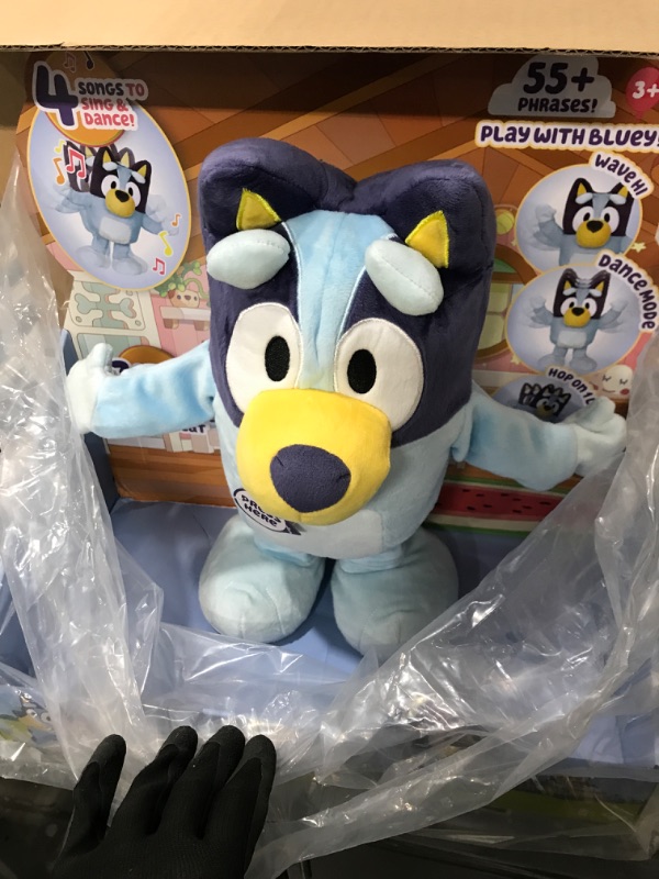 Photo 2 of Bluey Dance and Play 14" Animated Plush | Over 55 Phrases and Songs, Multicolor