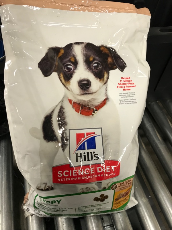 Photo 2 of *EXPIRES March 2024*
Hill's Science Diet Puppy No Corn, Wheat or Soy Dry Dog Food, Chicken Recipe, 12.5 lb Bag 