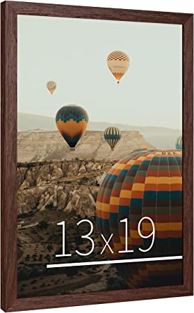 Photo 1 of *NOT exact stock photo, use for reference* 
POKYCSZ 16x20 poster frame,Oak Wooden Textured Finish picture frames 16x20, Wall Mount Display,1Pack Walnut
