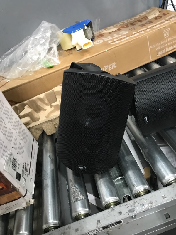 Photo 4 of Polk Audio Atrium 5 Outdoor Speakers with Powerful Bass (Pair, Black), All-Weather Durability, Broad Sound Coverage, Speed-Lock Mounting System
