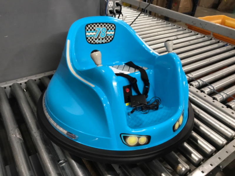 Photo 1 of Flybar Electric Ride On Bumper Car Vehicle for Kids and Toddlers, Baby Bumper Car for Kids Ages 1.5 - 4 Years, LED Lights, 360 Degree Spin, Supports up to 66 pounds
