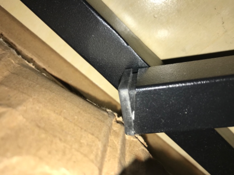 Photo 1 of Furinno Turn-N-Tube Easy Assembly 4-Tier Petite Entertainment Center / TV Stand / TV Unit / TV Desk, Stainless Steel, Americano/Chrome Americano Stainless Steel Poles