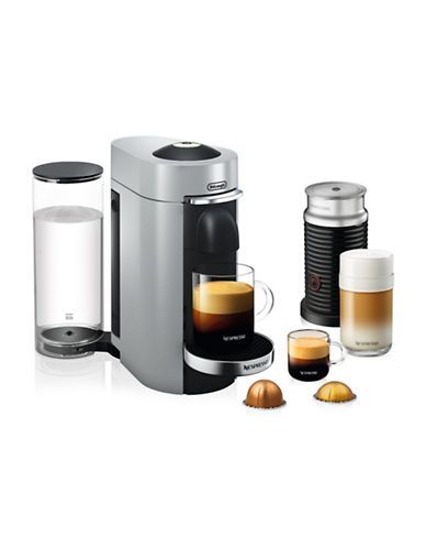 Photo 1 of Nespresso VertuoPlus Deluxe Machine with Aeroccino Milk Frother-SILVER-One Size
