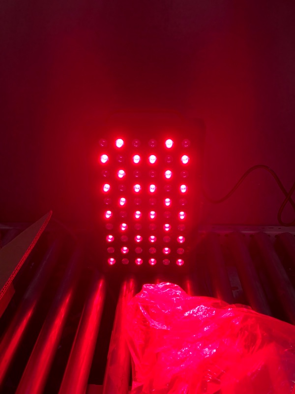 Photo 2 of BONTANNY BR300 Red Light Therapy Device Red Near Infrared 660nm 850nm with Timer 60 Clinical Grade LEDs High Power lamp for Skin Pain Relief Anti-Aging Improve Sleep 100w 16.16*9.74*3.32 Inch