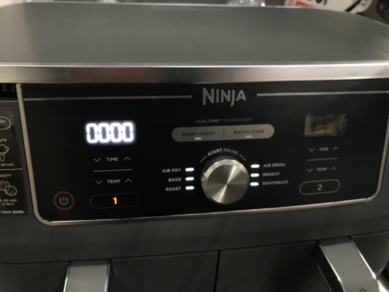 Photo 5 of Ninja® Foodi™ XL Dual Zone, 6-in-1 Air Fryer W/ 2 Baskets, Black, 9.5L
