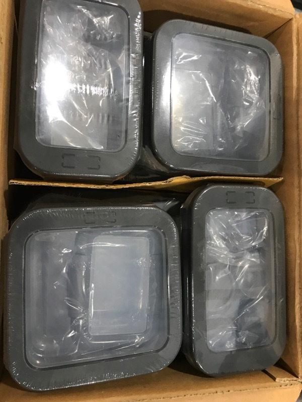 Photo 2 of 40-Piece Airtight Food-Storage Containers With Lids BPA-Free Durable Plastic Food-Containers Set - 100% Leakproof Guaranteed - Freezer, Microwave & Dishwasher-safe - Leftover, Meal Prep Etc (Gray)