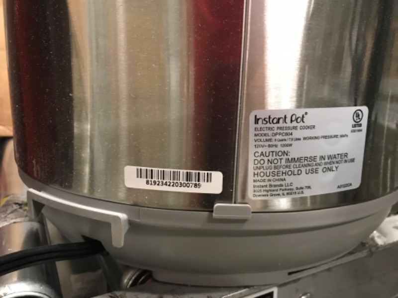 Photo 1 of Instant Pot Duo Plus, 8-Quart Whisper Quiet 9-in-1 Electric Pressure Cooker, Slow Cooker, Rice Cooker, Steamer, Sauté, Yogurt Maker, Warmer & Sterilizer, App With Over 800 Recipes, Stainless Steel 8QT Duo Plus