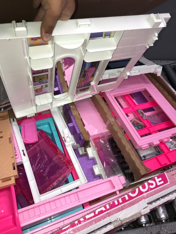 Photo 2 of Barbie Dreamhouse Doll House Playset Barbie House with 75+ Accesssories Wheelchair Accessible Elevator Pool, Slide and Furniture