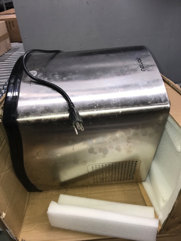 Photo 4 of Newair Nugget Ice Maker, Sonic Speed Countertop Crunchy Ice Pellet Machine 45 lbs. of Ice a Day, Stainless Steel, Self-Cleaning Function and BPA-Free Parts, Perfect for Home, Kitchen, and More 45lb