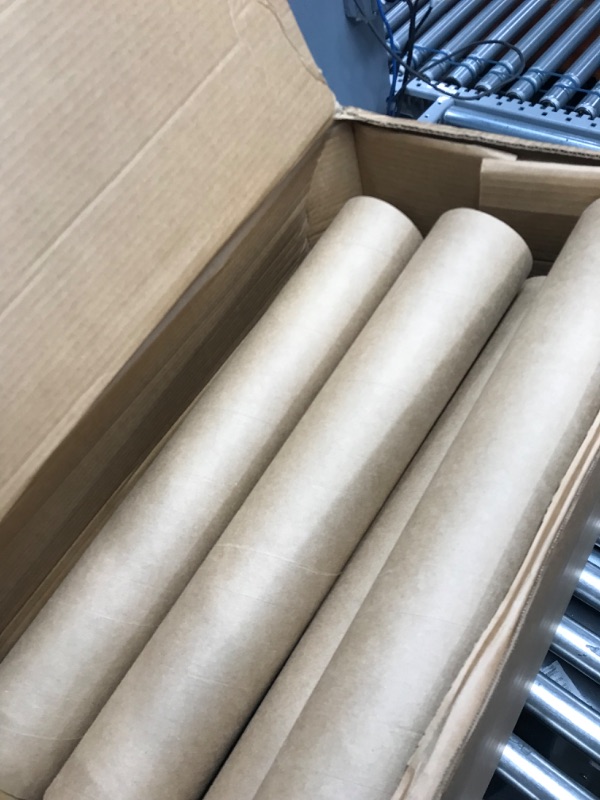 Photo 2 of 12pk Heavy-Duty Mailing Tubes with Caps, 4" x 24" Kraft