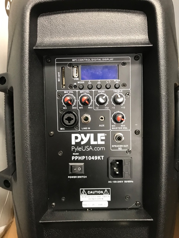 Photo 2 of Pyle Active + Passive Pa Speaker System Kit