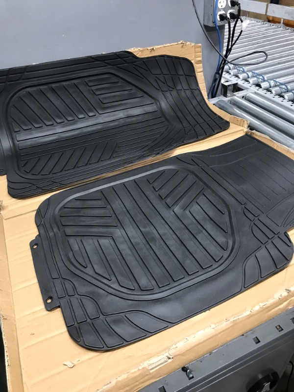 Photo 2 of missing mats
Amazon Basics 4-Piece All-Weather Protection Heavy Duty Rubber Floor Mats Set with Cargo Liner for Cars, SUVs, and Trucks?Black,Universal Trim to Fit Black Thick Heavy Duty Rubber 4-Piece