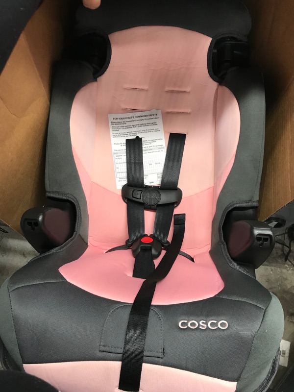 Photo 2 of Cosco Finale DX 2-in-1 Booster Car Seat, Sweet Berry, 1 Count (Pack of 1)