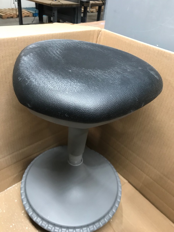 Photo 2 of Adjustable Height Active Learning Stool - Padded Office Desk Chair with Rocking, Wobble, Tilting Motion - Black