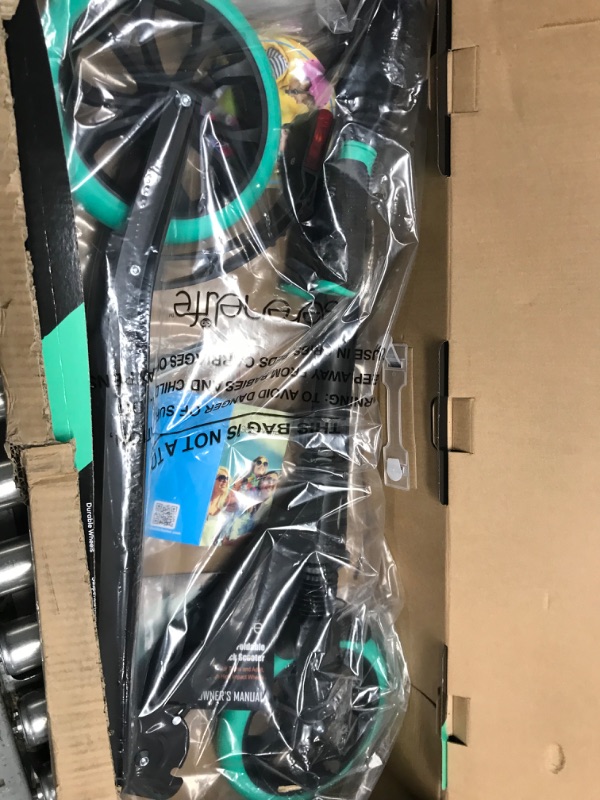 Photo 2 of Folding Kick Scooter for Adults and Kid Aqua