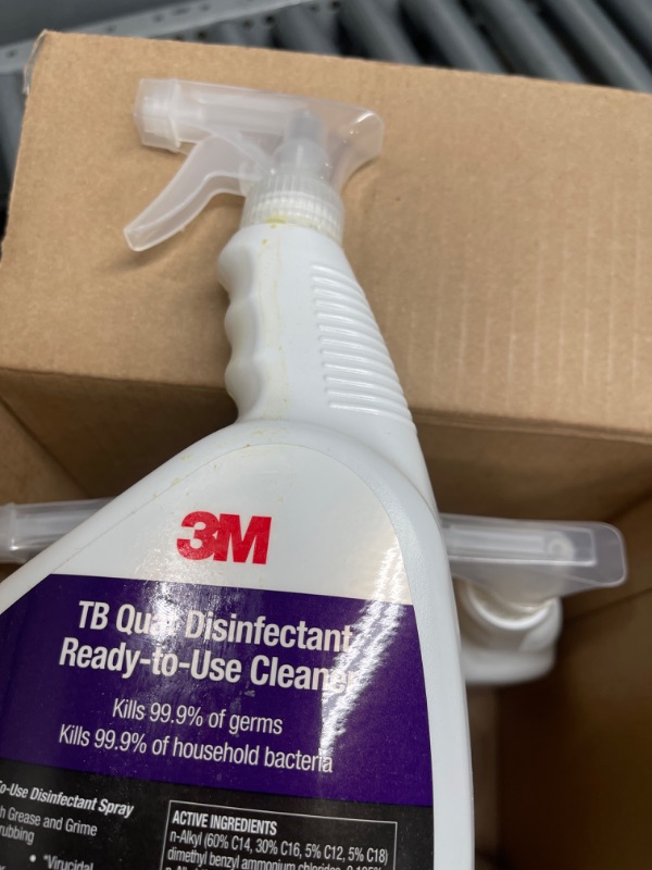 Photo 3 of 3M TB Quat Disinfectant Spray, Ready-to-Use Cleaner, Kills 99.9% of Germs, 6 Spray Bottles