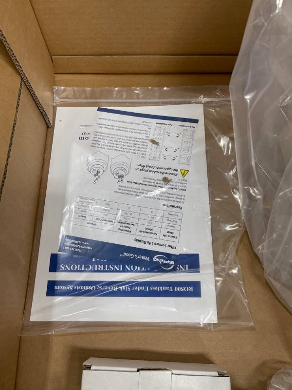 Photo 8 of iSpring RO500AK-ORB Tankless RO Reverse Osmosis Water Filtration System, 500 GPD Fast Flow with Natural pH Alkaline Remineralization, Oil Rubbed Faucet, 2:1 Pure to Drain Ratio, White