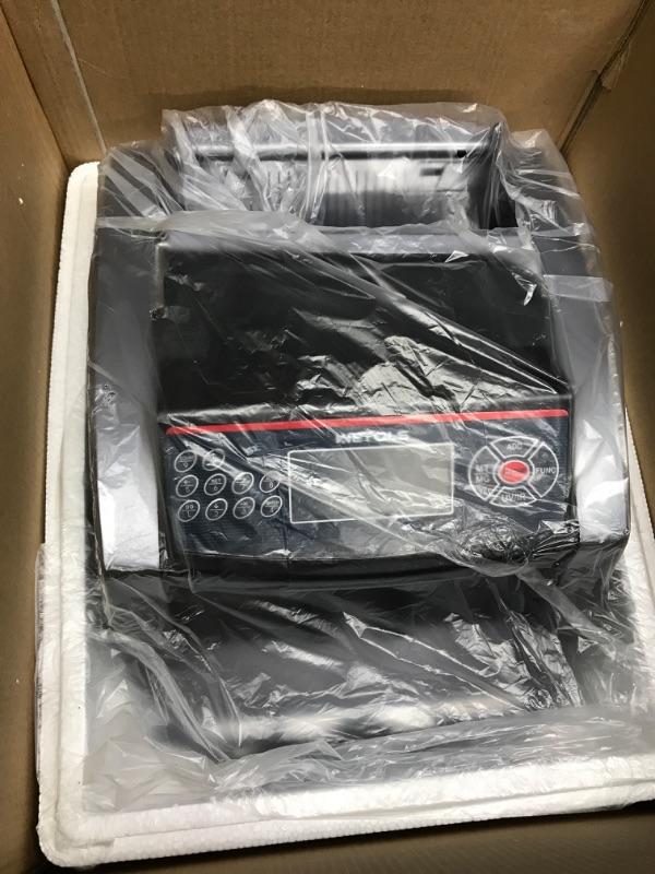 Photo 1 of WETOLS Money Counter Machine with 3 Screens, UV/IR/DD/MG/MT Counterfeit Detection, USD/EUR, Portable Bill Counter with Add/Batch/Auto/Count/Reset Modes, 1,000 Bills/Min (NOT Count Value of Bills)