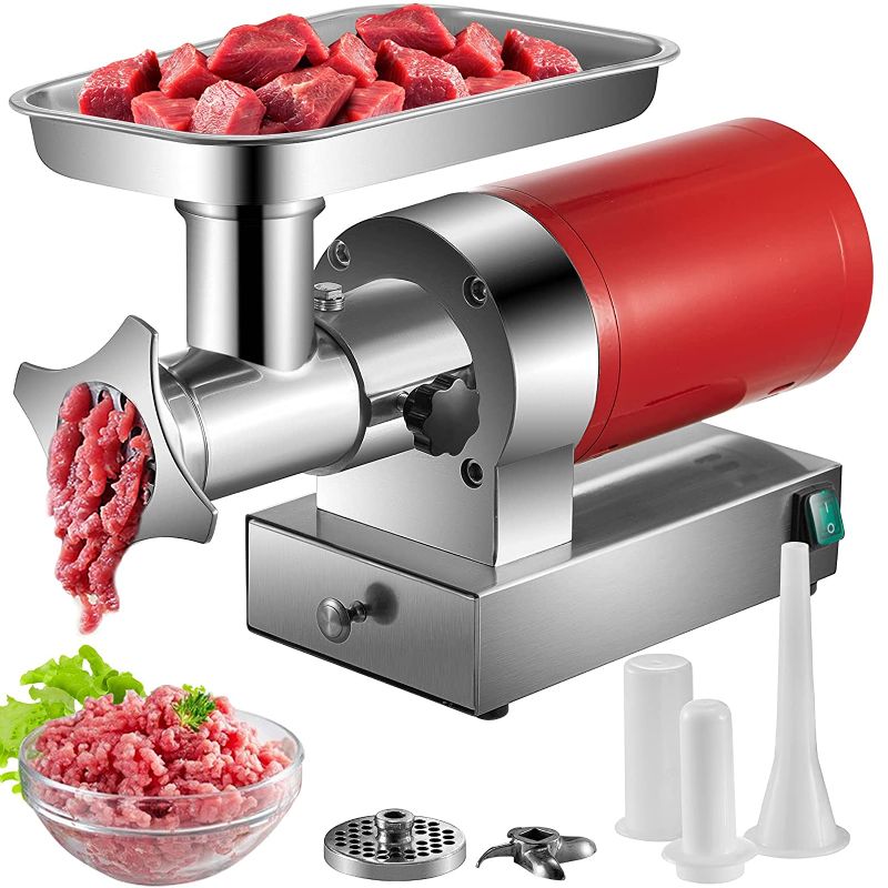 Photo 1 of 
VEVOR Electric Meat Grinder, 551 Lbs/Hour 850 W Meat Grinder Machine, 1.16 HP Electric Meat Mincer with 2 Grinding Plates, Sausage Kit Set Meat Grinder...
Size:850 W