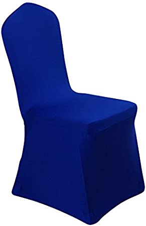 Photo 1 of 40 Count*****Spandex Dining Chair Cover Covers for Wedding Banquet (Royal Blue)