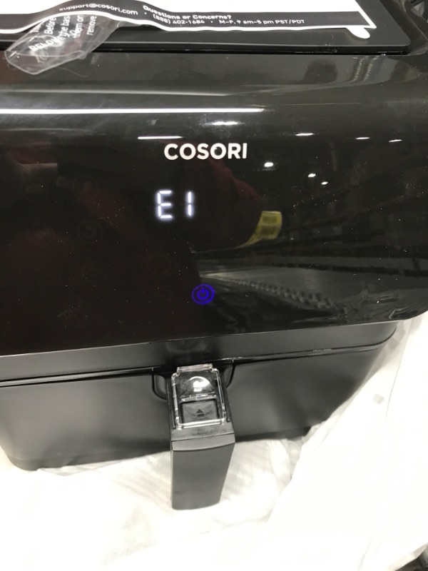 Photo 3 of *** TESTED*** POWERS ON** COSORI Pro II Air Fryer Oven Combo, 5.8QT Max Xl Large Cooker with 12 One-Touch Savable Custom Functions, Cookbook and Online Recipes, Nonstick and Dishwasher-Safe Detachable Square Basket Pro ? BLACK