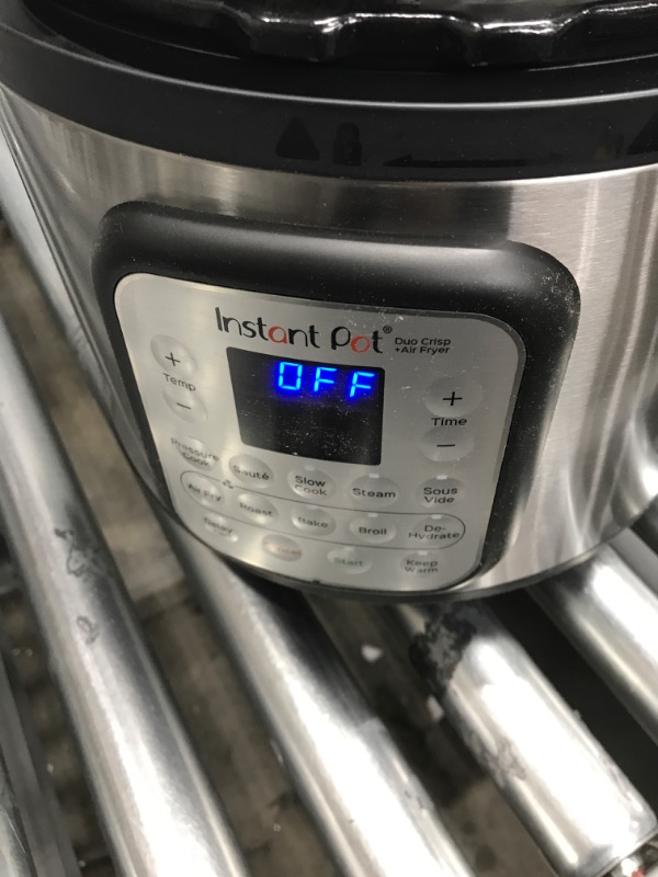 Photo 4 of *** MINOR DENT *** Instant Pot 8 qt 11-in-1 Air Fryer Duo Crisp + Electric Pressure Cooker