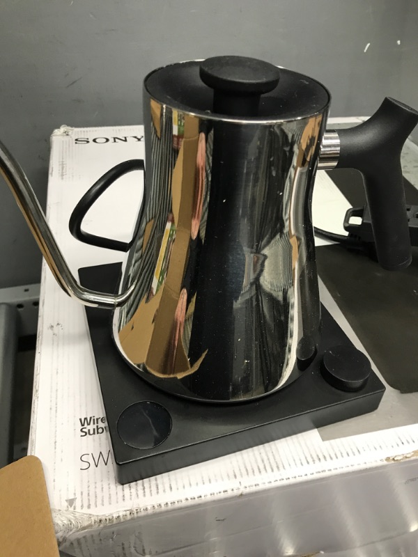 Photo 2 of ** TESTED*** POWERS ON*** Mecity Electric Gooseneck Kettle With Display Automatic Shut Off Coffee Kettle Temperature Control Hot Water Boiler Pour Over Tea Kettle 1200 Watt Quick Heating Electric Tea Pot, 0.8L, Matt Black