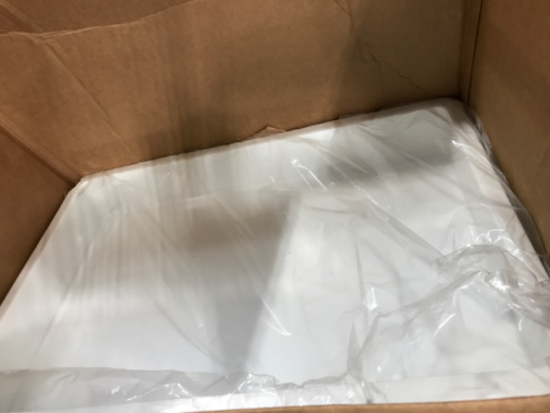 Photo 1 of 26 x 18 x 3 Inch Proofing Box, 1 Rectangle Dough Box - Stackable, Dishwashable, White Plastic Pizza Dough Boxes, Durable, Lids Sold Separately

