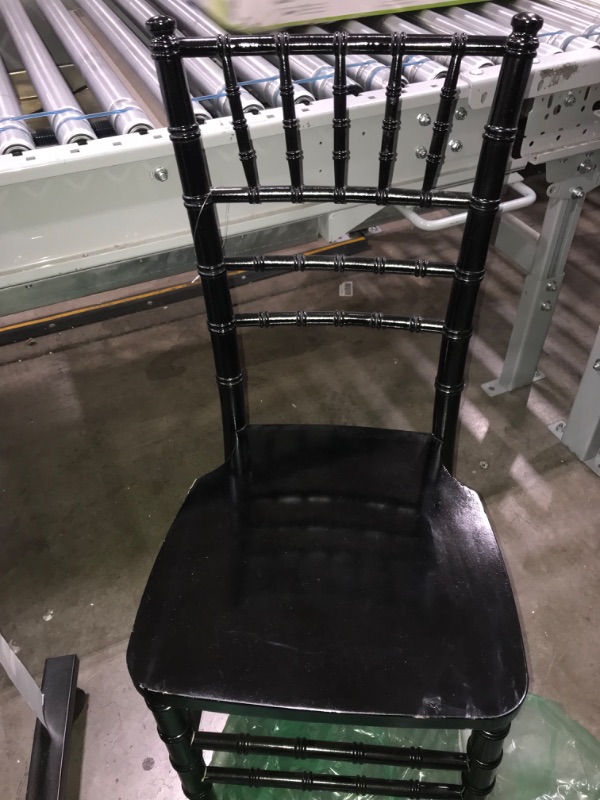 Photo 2 of 2pk Advantage Black Wood Chiavari Chair